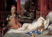 Jean Auguste Dominique Ingres Odalisque with a Slave France oil painting artist